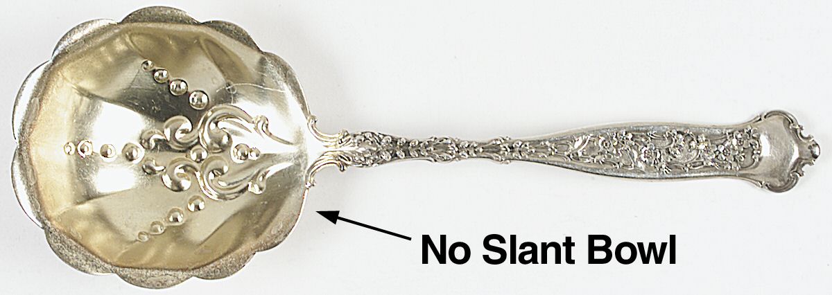 Dresden (Sterling, 1896) Small Solid Berry/Casserole Spoon by Whiting Manf Co-1