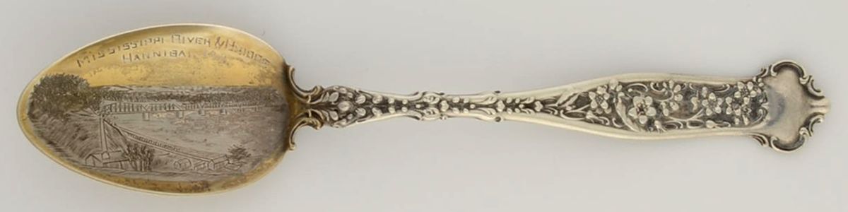 Dresden (Sterling, 1896) Souvenir Spoon (Teaspoon) by Whiting Manf Co-1