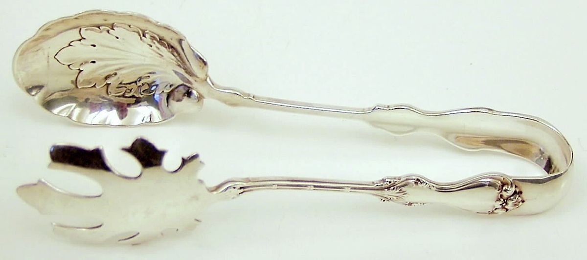 Duke of York (Sterling, 1900) Large Ice Serving Tongs by Whiting Manf Co-1