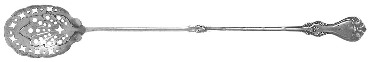 Duke of York (Sterling, 1900) Pierced Bowl Long Handle Olive Spoon by Whiting Manf Co-1