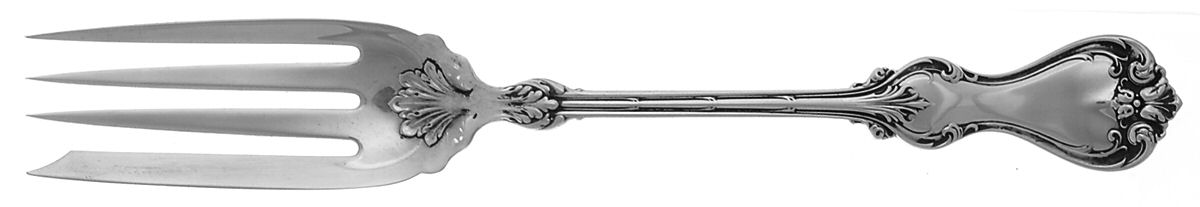 Duke of York (Sterling, 1900) Medium Solid Cold Meat Serving Fork by Whiting Manf Co-1