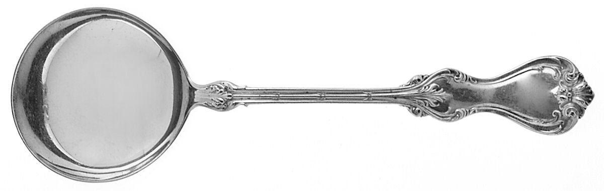 Duke of York (Sterling, 1900) Round Bowl Soup Spoon (Bouillon) by Whiting Manf Co-1