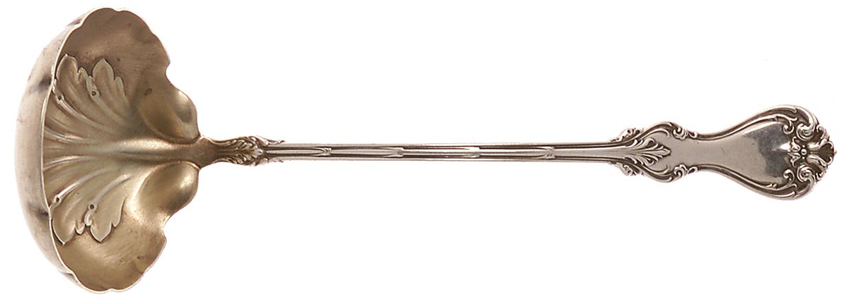 Duke of York (Sterling, 1900) Solid Piece Cream Ladle by Whiting Manf Co-1