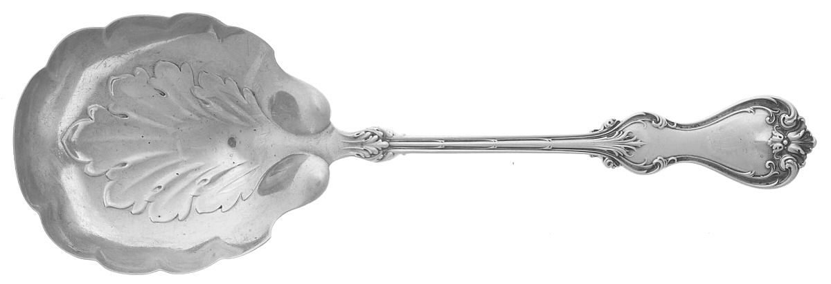 Duke of York (Sterling, 1900) Small Solid Berry/Casserole Spoon by Whiting Manf Co-1