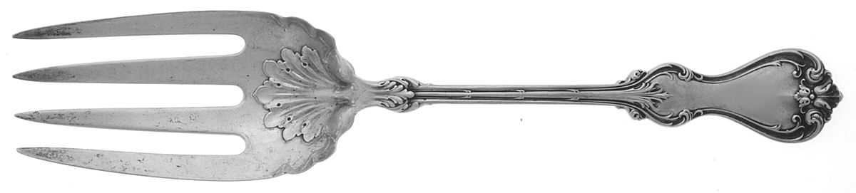 Duke of York (Sterling, 1900) Solid Salad Serving Fork by Whiting Manf Co-1