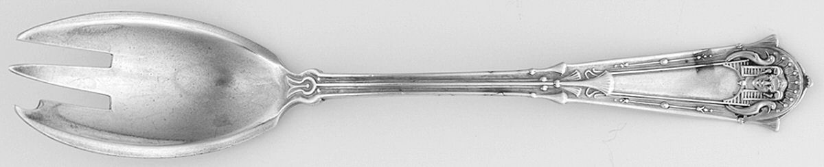 Egyptian (Sterling, 1875) Ice Cream Fork by Whiting Manf Co-1
