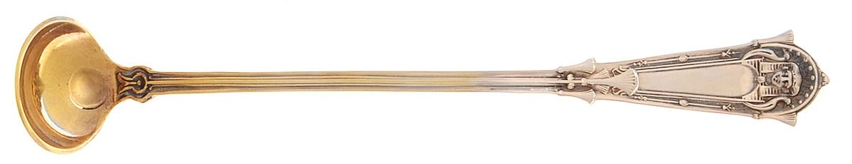 Egyptian (Sterling, 1875) Mustard Spoon by Whiting Manf Co-1