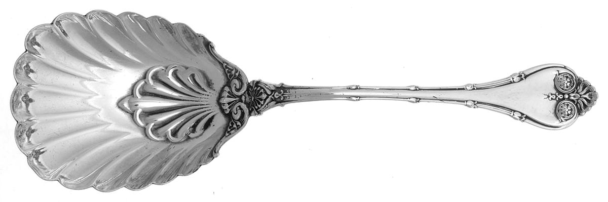 Empire (Sterling, 1892) Small Solid Berry/Casserole Spoon by Whiting Manf Co-1