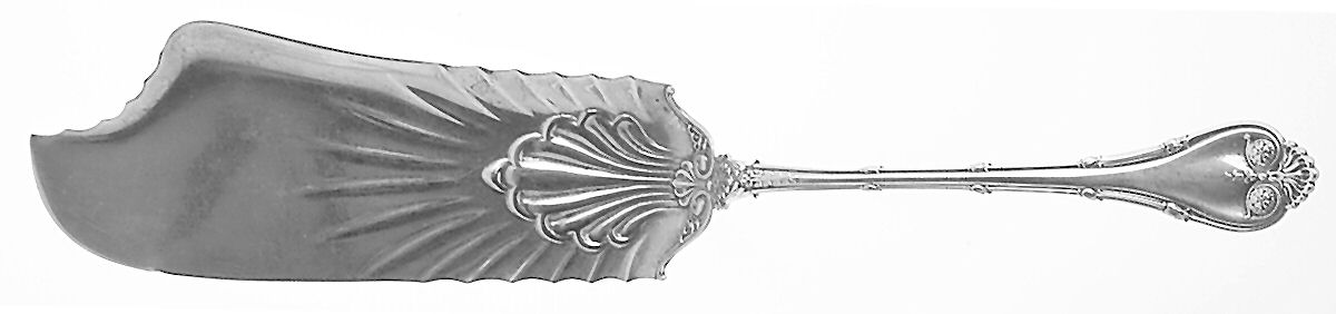 Empire (Sterling, 1892) Large Solid Fish Serving Knife by Whiting Manf Co-1
