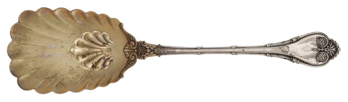 Empire (Sterling, 1892) Solid Salad Serving Spoon by Whiting Manf Co-1