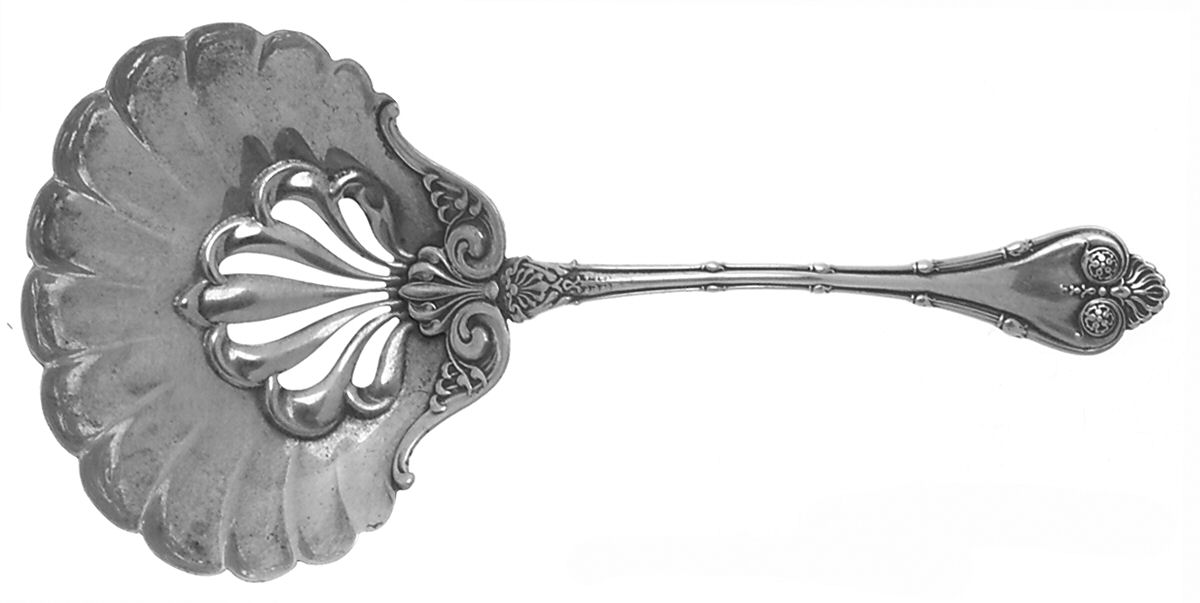 Empire (Sterling, 1892) Solid Bon Bon Spoon with Pierced Bowl by Whiting Manf Co-1