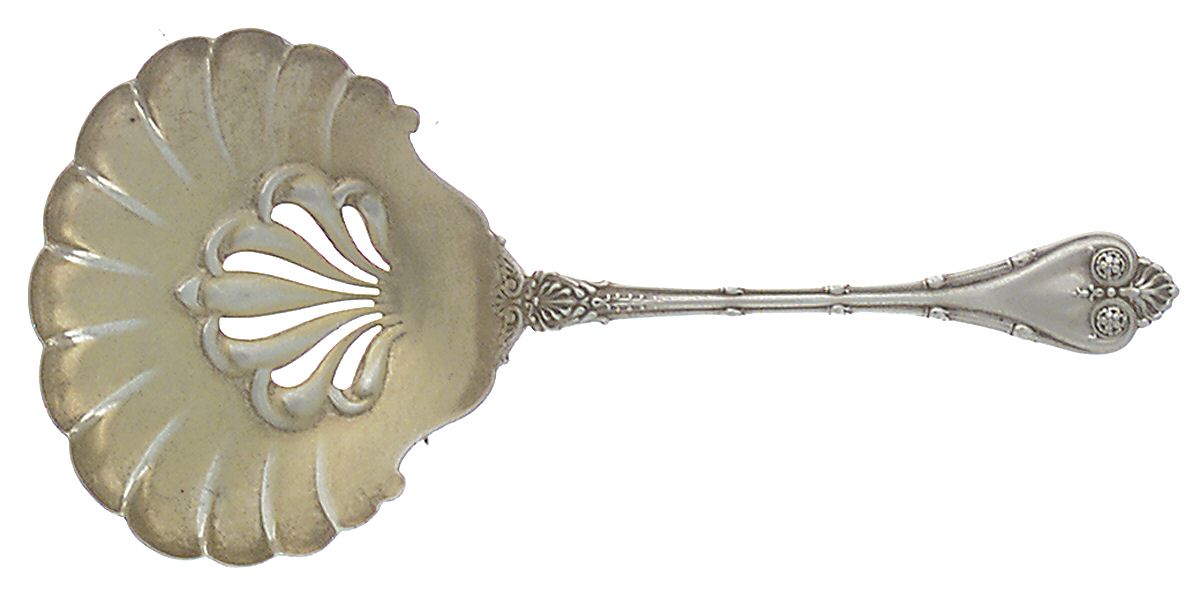 Empire (Sterling, 1892) Solid Bon Bon Spoon with Pierced Bowl by Whiting Manf Co-1