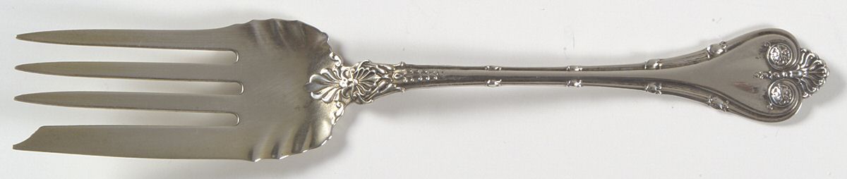 Empire (Sterling, 1892) Small Solid Cold Meat Serving Fork by Whiting Manf Co-1