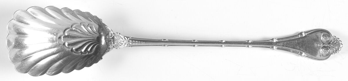 Empire (Sterling, 1892) Oversize Solid Salad Serving Spoon by Whiting Manf Co-1