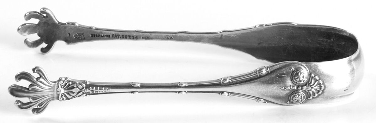 Empire (Sterling, 1892) Large Sugar Tongs by Whiting Manf Co-1