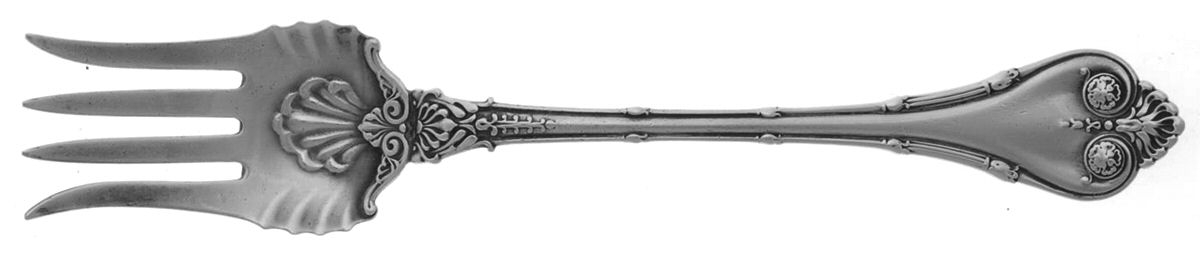 Empire (Sterling, 1892) Small Chipped Beef Fork by Whiting Manf Co-1