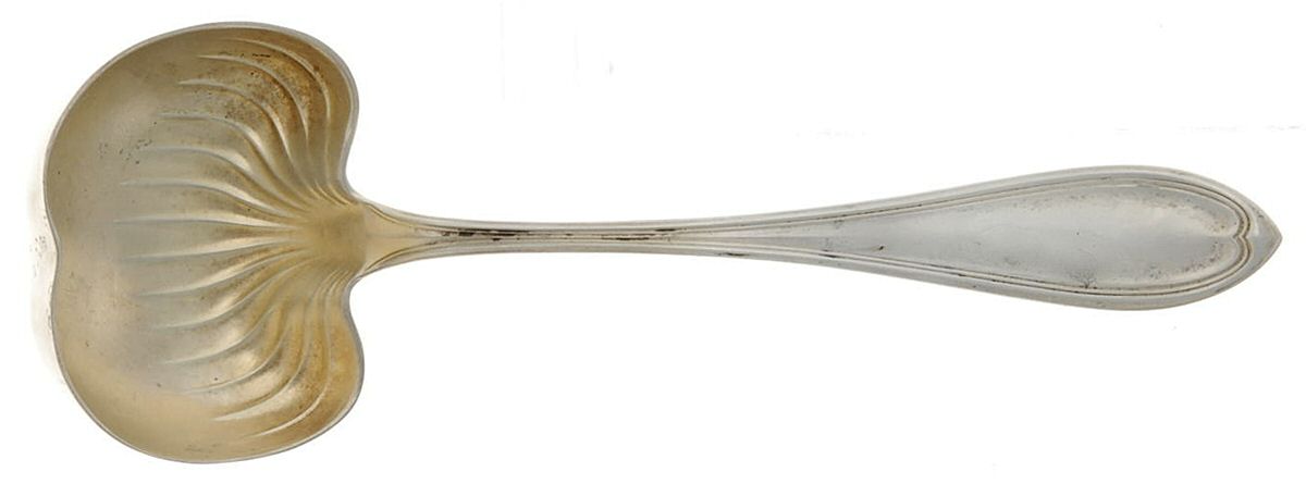 Fairfield (Sterling, 1912) Solid Piece Cream Ladle by Whiting Manf Co-1