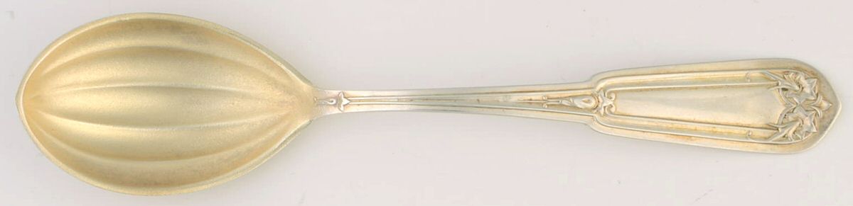 Fancy Tip (Sterling, 1890) Sugar Shell Spoon by Whiting Manf Co-1