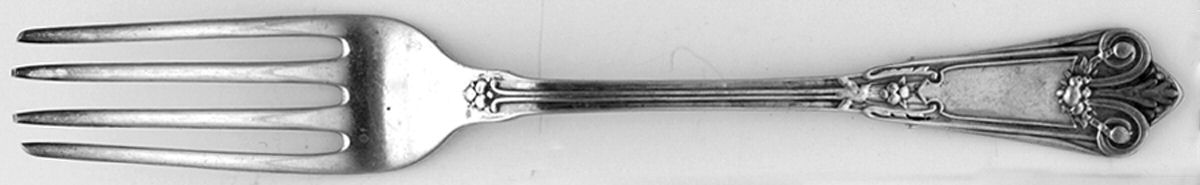Fruit (Sterling, 1880) Monogram Fork by Whiting Manf Co-1
