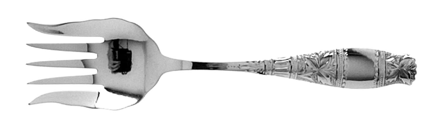 Gem Leaf (Sterling, 1880) Small Chipped Beef Fork by Whiting Manf Co-1