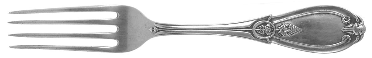 Grecian (Sterling, 1862, No Monograms) Solid Youth Tea Fork by Whiting Manf Co-1
