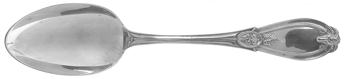 Grecian (Sterling, 1862, No Monograms) Tablespoon (Serving Spoon) by Whiting Manf Co-1