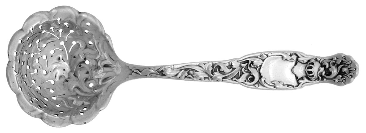 Heraldic (Sterling, 1880) Small Sugar Sifter by Whiting Manf Co-1