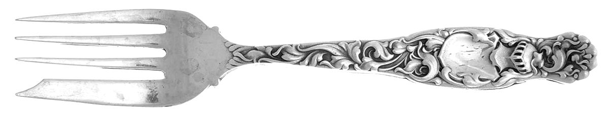 Heraldic (Sterling, 1880) Individual Salad Fork by Whiting Manf Co-1
