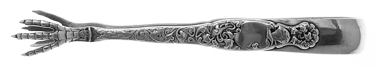 Heraldic (Sterling, 1880) Large Sugar Tongs by Whiting Manf Co-1