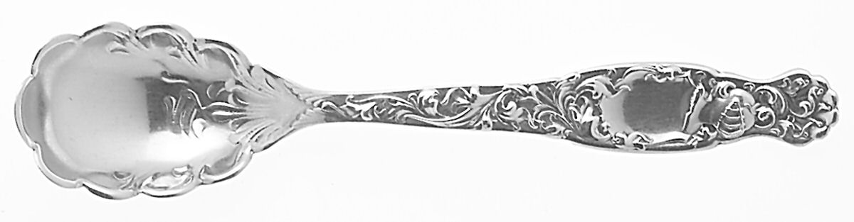 Heraldic (Sterling, 1880) Sugar Shell Spoon by Whiting Manf Co-1