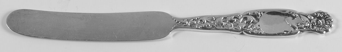 Heraldic (Sterling, 1880) Solid Tea/Child Knife by Whiting Manf Co-1