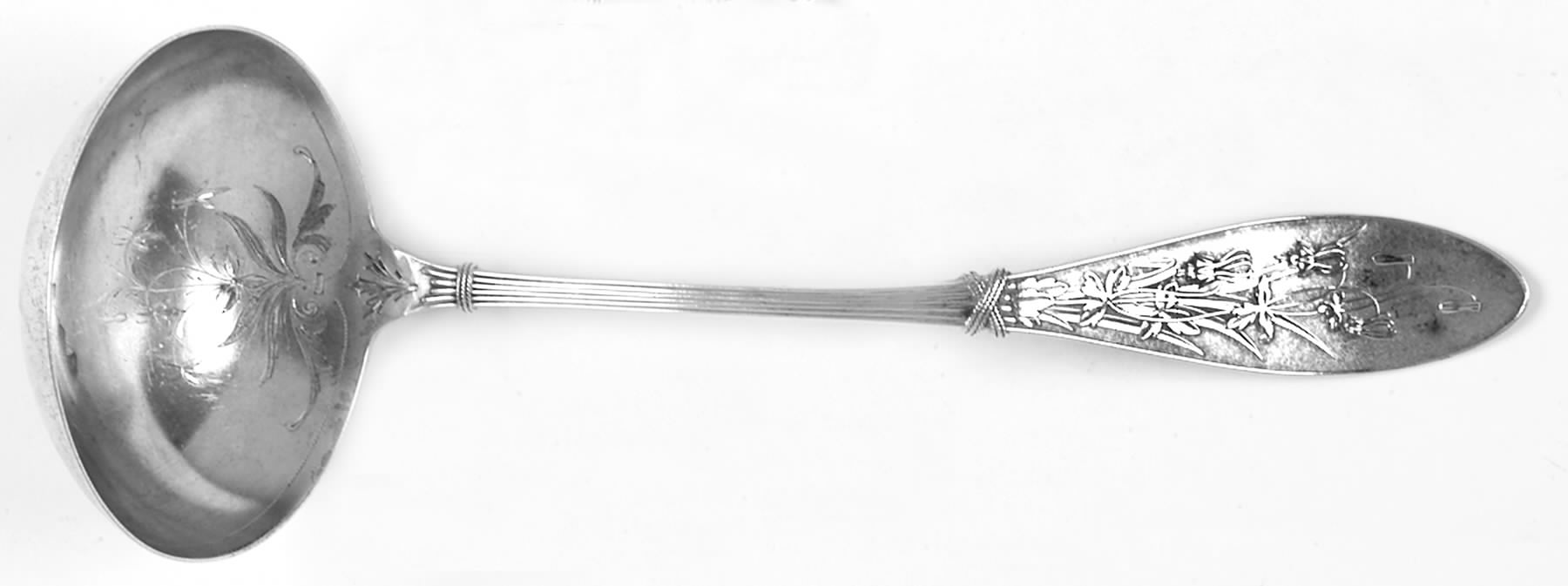 Honeysuckle (Sterling, 1870) Solid Soup Ladle by Whiting Manf Co-1