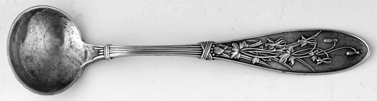 Honeysuckle (Sterling, 1870) Master Salt Spoon by Whiting Manf Co-1