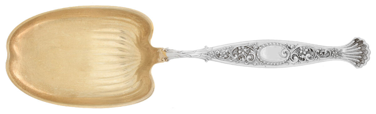 Hyperion (Sterling, 1888) Large Solid Berry/Casserole Spoon by Whiting Manf Co-1