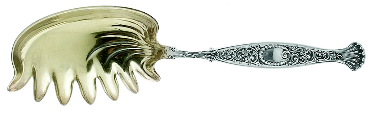 Hyperion (Sterling, 1888) Solid Macaroni Server by Whiting Manf Co-1