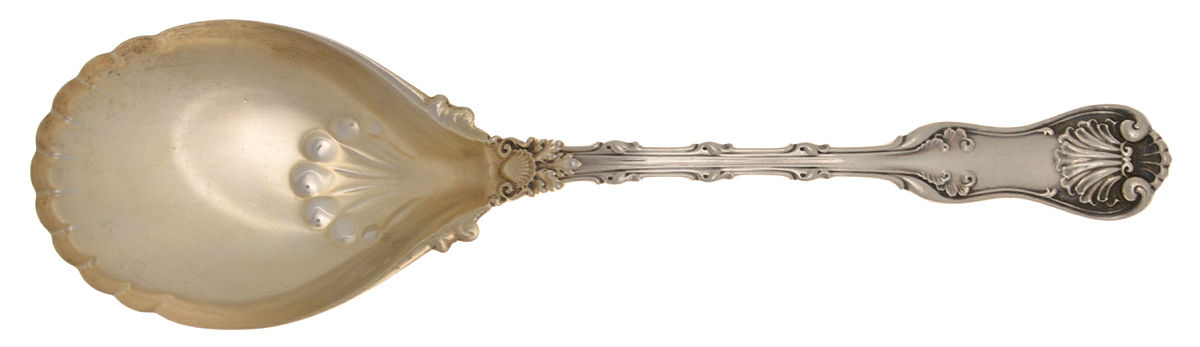 Imperial Queen (Sterling, 1893) Solid Salad Serving Spoon by Whiting Manf Co-1