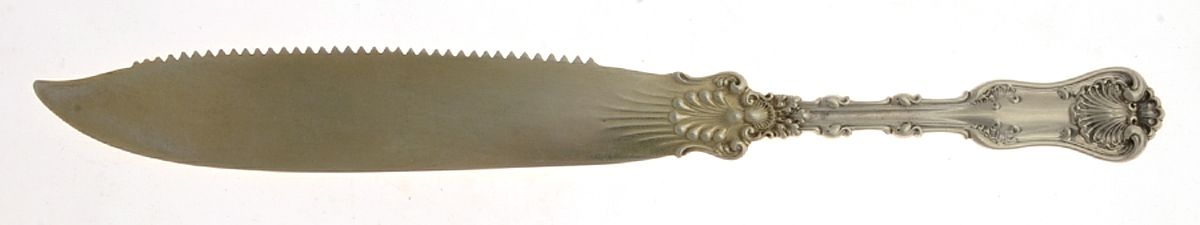 Imperial Queen (Sterling, 1893) Cake Saw Solid Piece by Whiting Manf Co-1