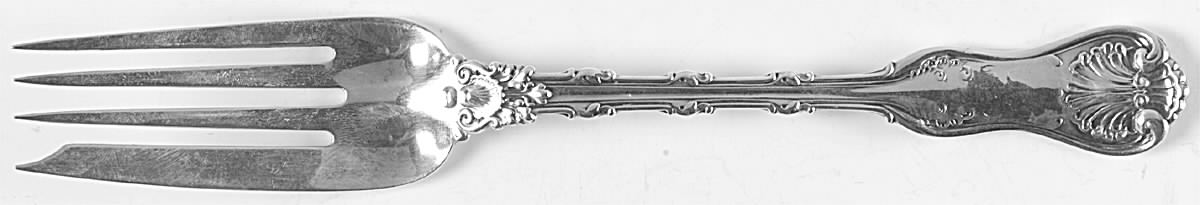 Imperial Queen (Sterling, 1893) Large Solid Cold Meat Serving Fork by Whiting Manf Co-1