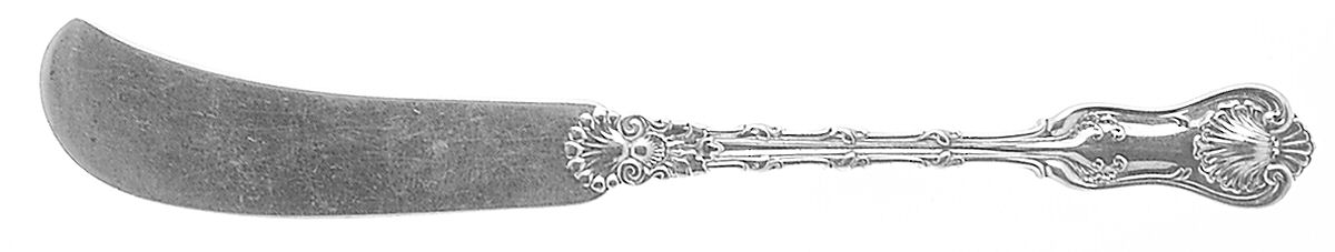 Imperial Queen (Sterling, 1893) Flat Handle Butter Spreader by Whiting Manf Co-1