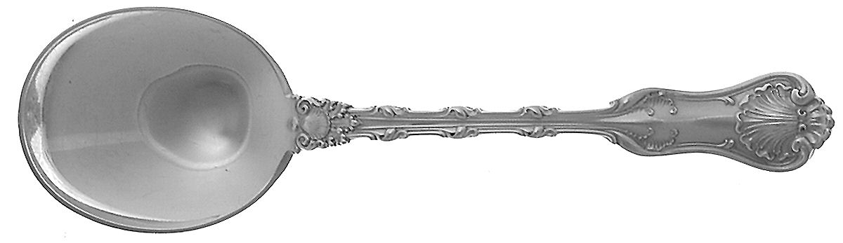 Imperial Queen (Sterling, 1893) Round Bowl Soup Spoon (Cream Soup) by Whiting Manf Co-1