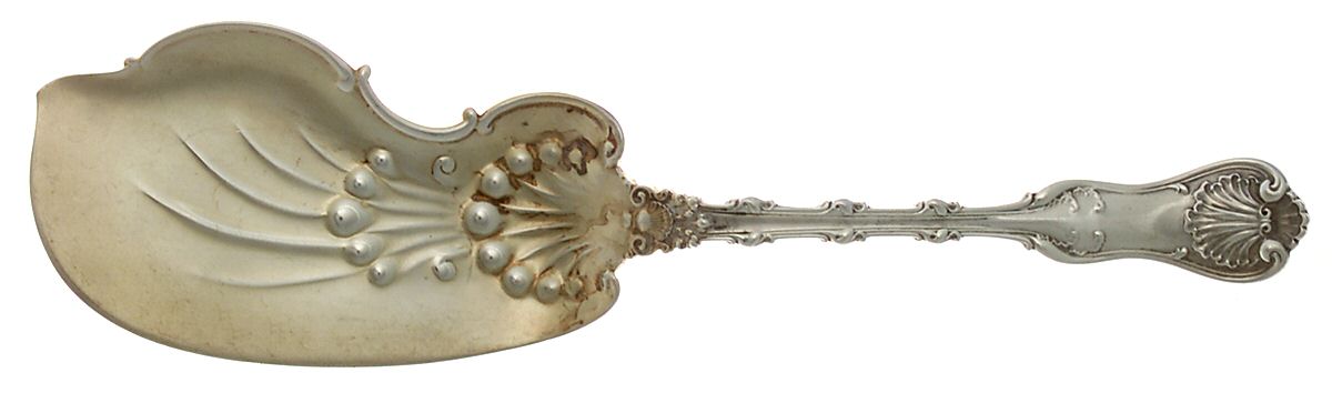 Imperial Queen (Sterling, 1893) Solid Fried Oyster Server by Whiting Manf Co-1