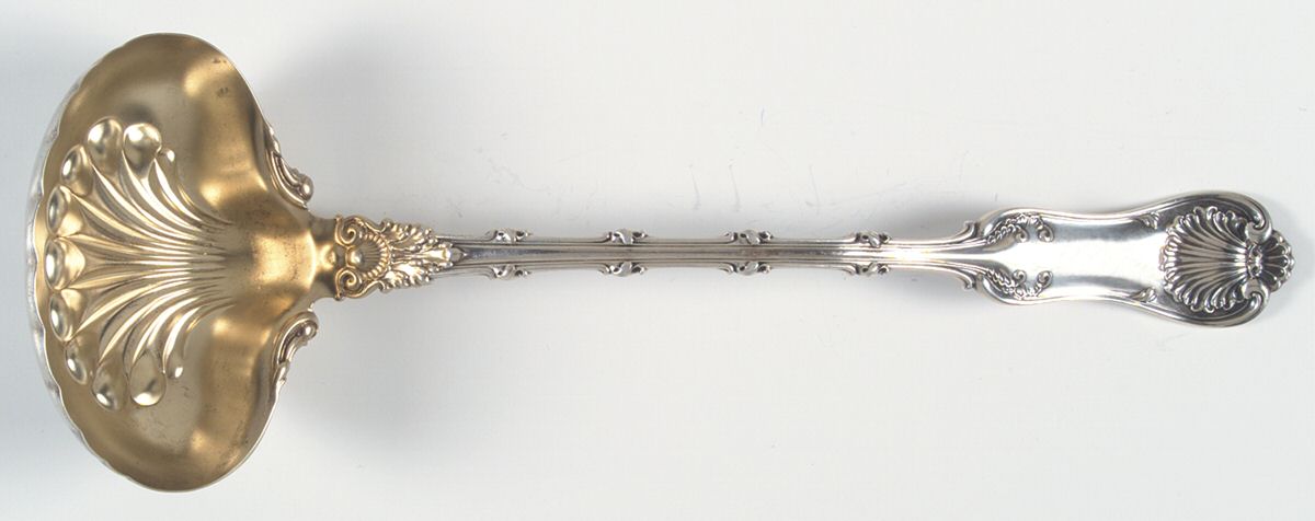 Imperial Queen (Sterling, 1893) Solid Soup Ladle by Whiting Manf Co-1
