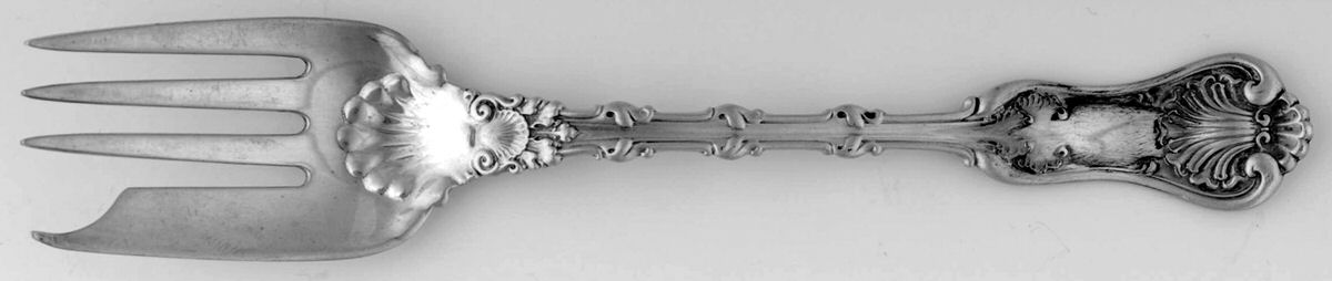 Imperial Queen (Sterling, 1893) Large Ramekin Fork by Whiting Manf Co-1