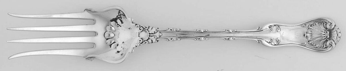 Imperial Queen (Sterling, 1893) Large Chipped Beef Fork by Whiting Manf Co-1