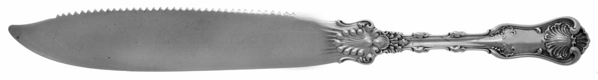 Imperial Queen (Sterling, 1893) Cake Saw Solid Piece by Whiting Manf Co-1