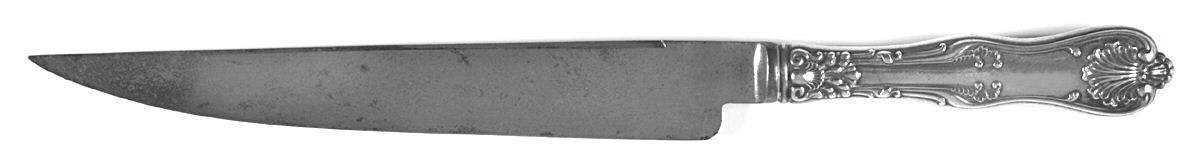 Imperial Queen (Sterling, 1893) Large Stainless Blade Roast Carving Knife by Whiting Manf Co-1