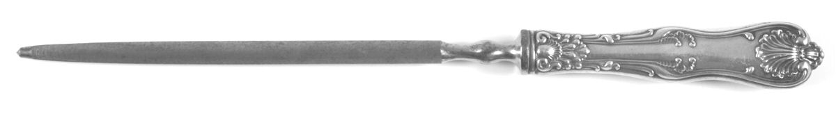 Imperial Queen (Sterling, 1893) Large Roast Steel Rod Knife Sharpener by Whiting Manf Co-1