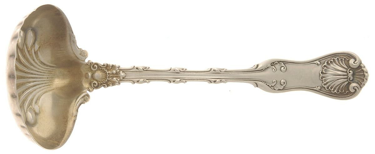 Imperial Queen (Sterling, 1893) Solid Gravy Ladle by Whiting Manf Co-1