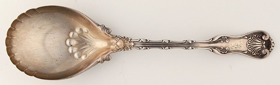 Imperial Queen (Sterling, 1893) Solid Salad Serving Spoon by Whiting Manf Co-1