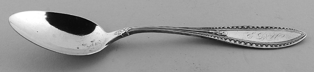 Indian (Sterling) Monogram Teaspoon by Whiting Manf Co-1